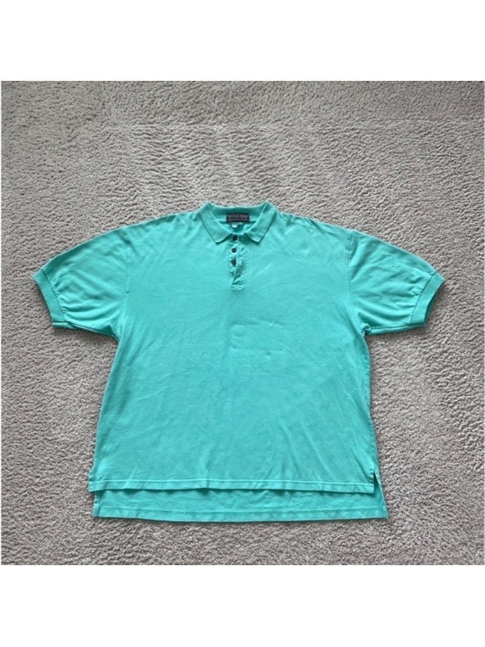4XL Polo Shirt RIVERS END Trading Co.‎ Aqua Turquoise 100% Cotton Men’s